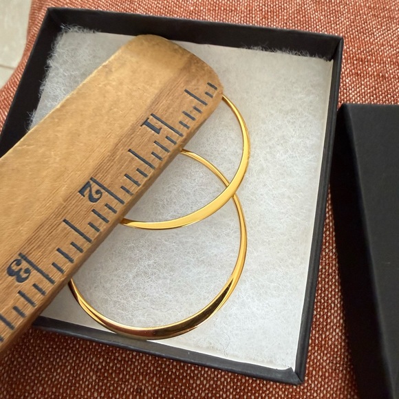 NWT Freida Rothman 925 FAS Hoop Earrings - Picture 4 of 4